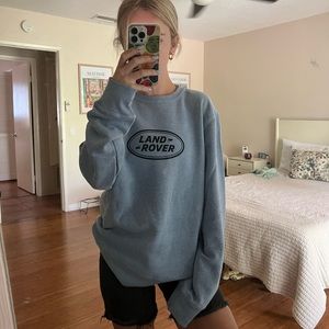 Blue Land Rover Crewneck